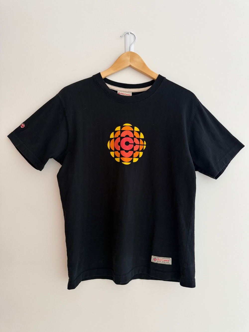 RED CANOE National Heritage Brands CBC Logo Black T-Shirt 100% Cotton Unisex